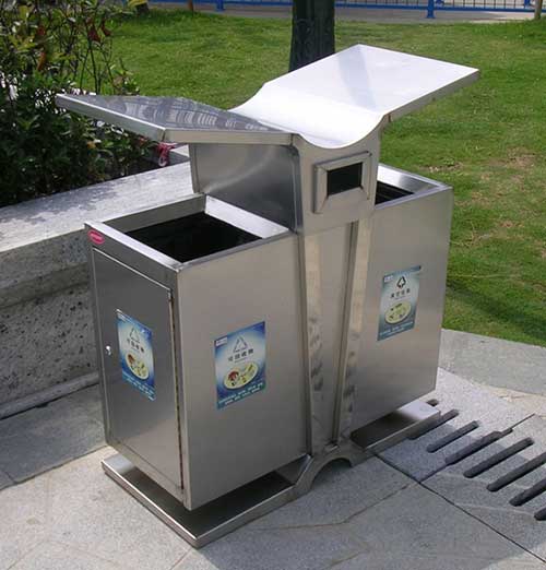 欣方圳不銹鋼果皮箱服務湖北宜昌廣場