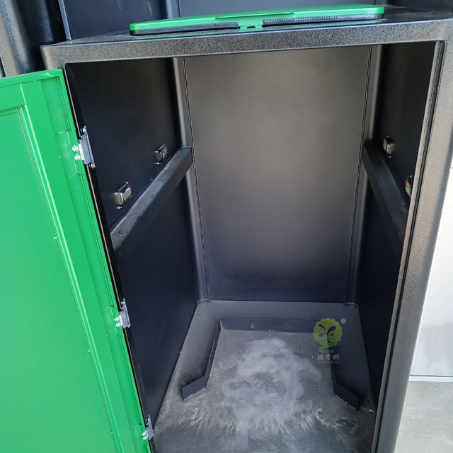 深圳垃圾分類投放點(diǎn)廚余垃圾桶定時投放細(xì)節(jié)功能展示